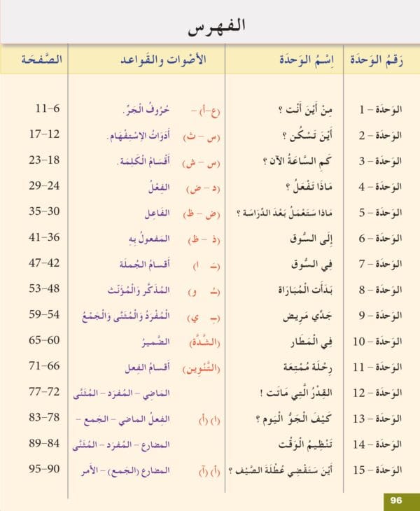 Manuels "Apprendre l’arabe pour les jeunes" – Niveau 2 العربية للشباب – Image 14