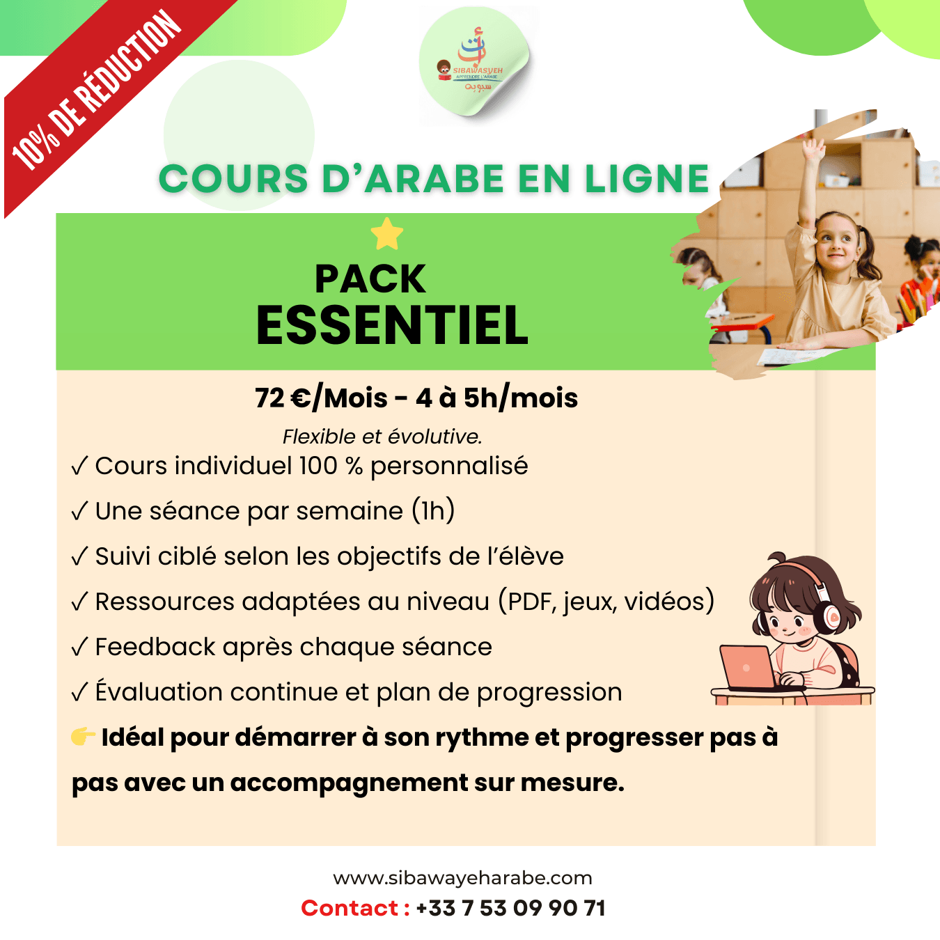💼 Pack Essentiel – Accompagnement individuel en arabe – Image 1
